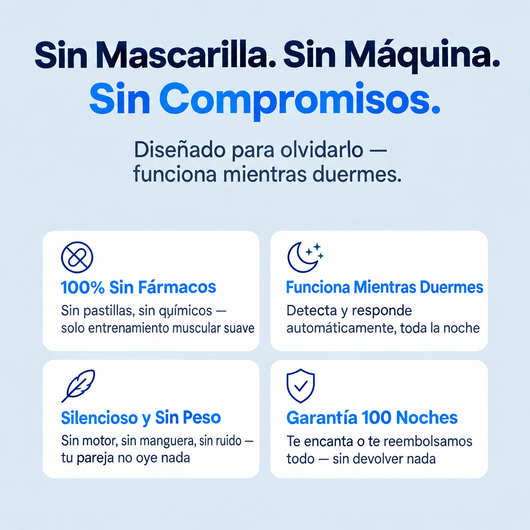 Somni Pro™ elimina los ronquidos y la apnea del sueño