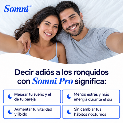 Somni Pro™ elimina los ronquidos y la apnea del sueño