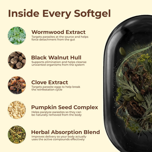 Peak™ Wormwood Black | Elimina los parásitos y las larvas ocultos en solo 14 días
